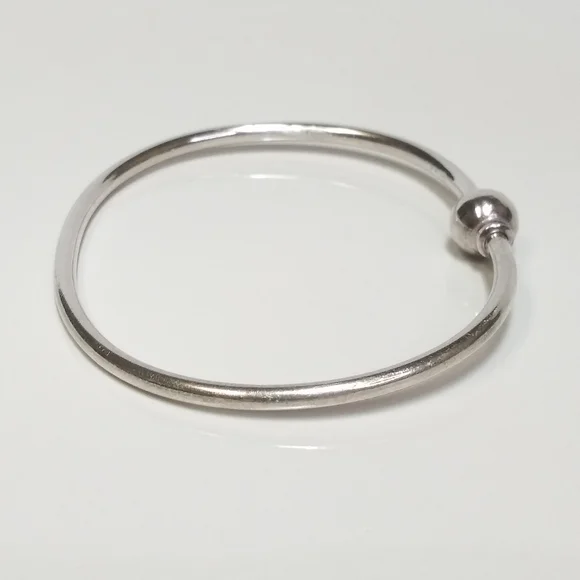 EDEN Hand Arts Cape Cod Sterling Silver Bangle Bracelet fits 7 to 7 1/2 wrists - Picture 8 of 11